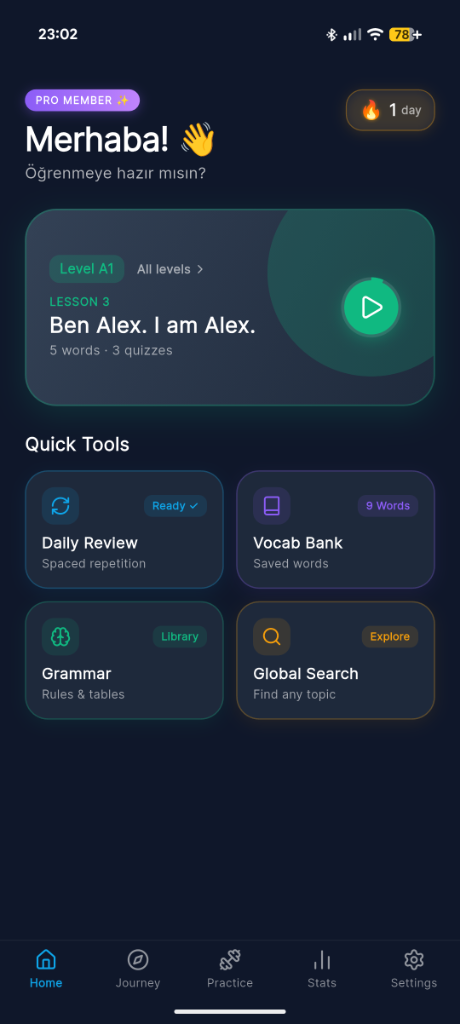 TurkLogic Android Mobile App Interface